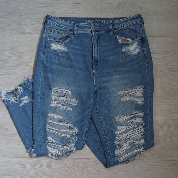 American Eagle Outfitters Denim - American Eagle Ultra Distressed Stretch High Rise Jeans Size 16